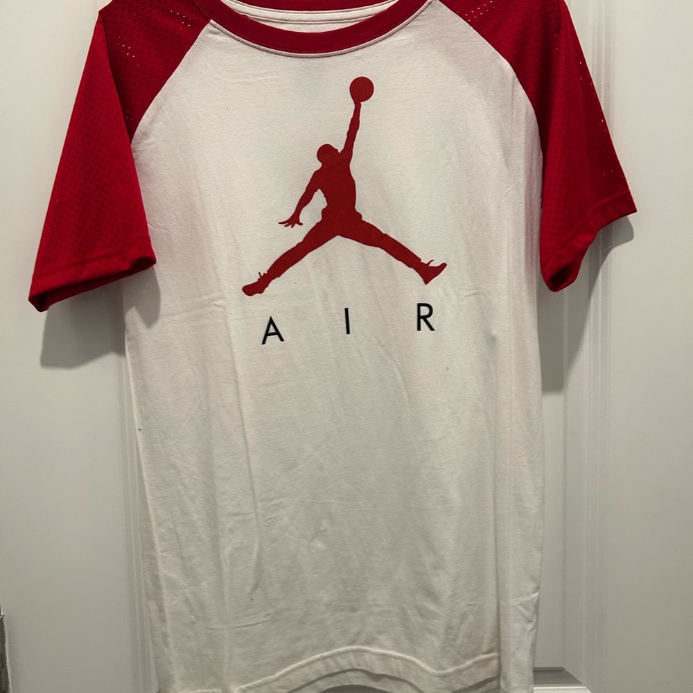 Jordan Kids Short Sleeve Tee - Red and White